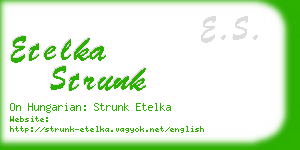 etelka strunk business card